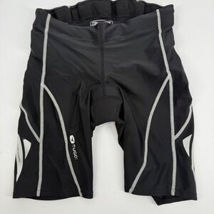 Sugoi Piston 200 Tri Pkt Shorts Womens Medium Black Compression Padded Cycling
